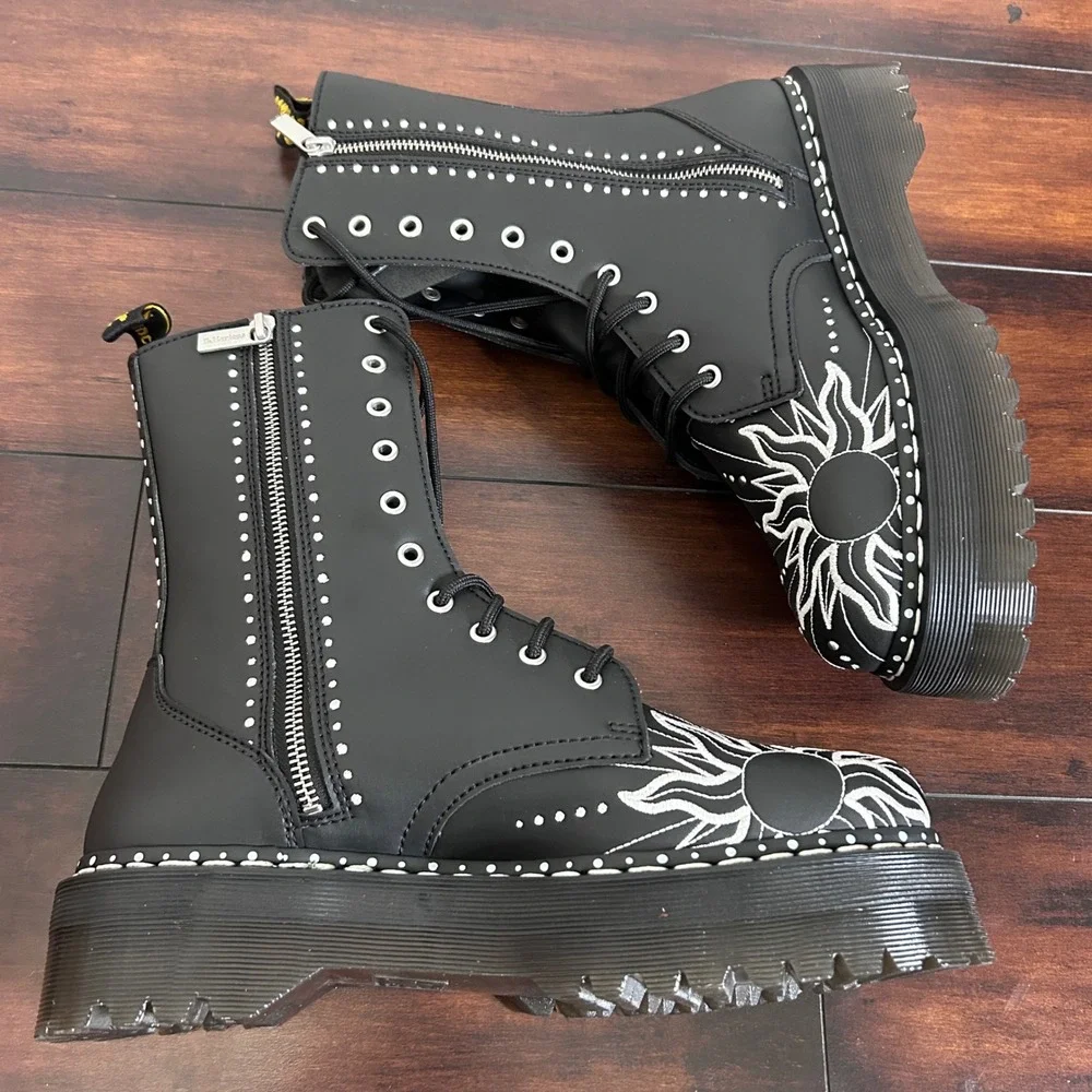 NIB Dr. Martens Jadon Hi Solar Flare Reclaimed Leather Platform Boots Men's 11‎